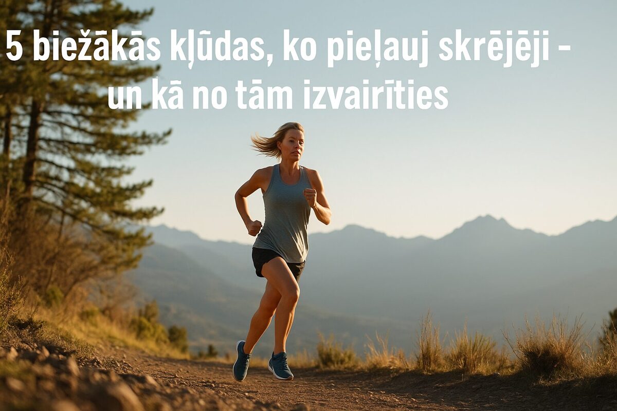 skrējēji treniņa laikā, skrējēju kļūdas, pareiza skriešanas tehnika