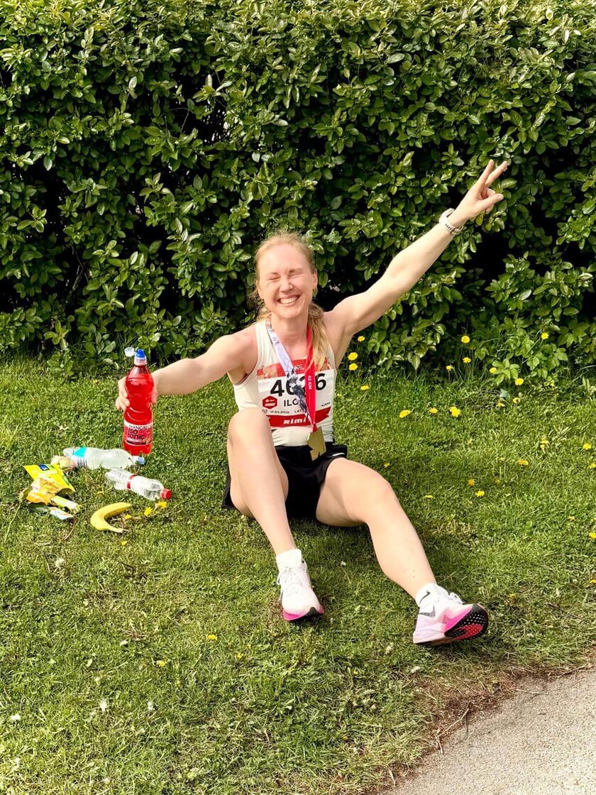 prieks pēc finiša rīgas maratonā